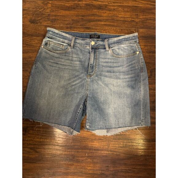 Judy Blue Pants - Judy Blue Women's 3XL Cutoff Distressed Denim Blue Shorts Jorts